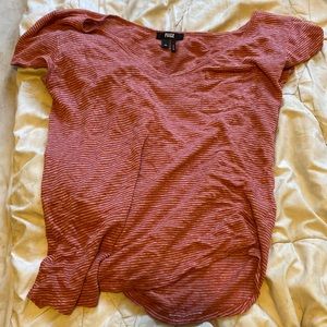 Red and white striped t-shirt